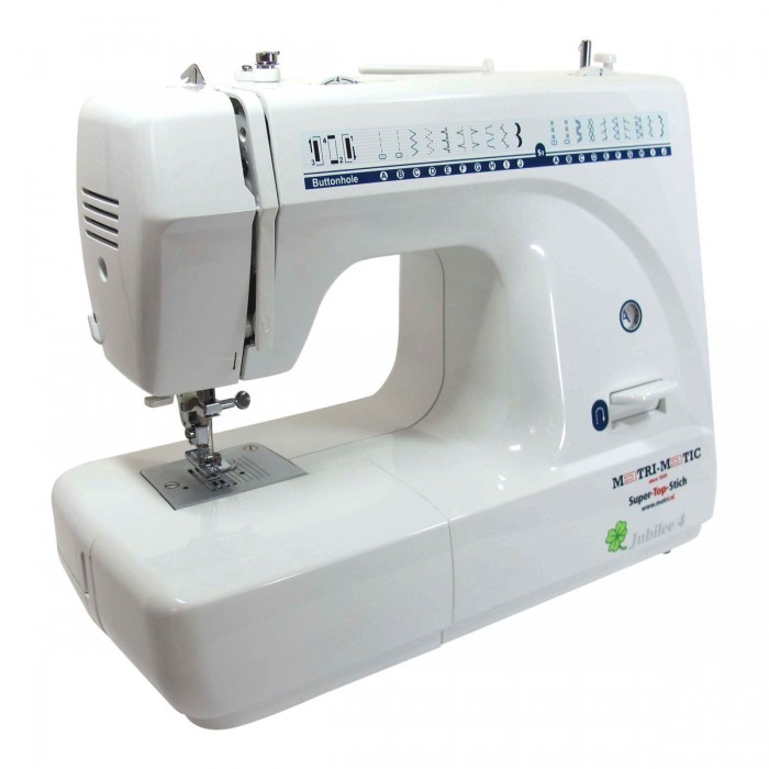 Ontmoedigen Spreek uit af hebben Matrimatic Jubilee 4 sterke lichtgewicht naaimachine met automatische  draadinsteker - Matri Naaimachines
