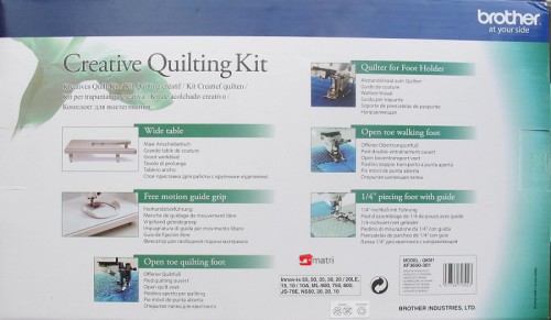 Brother creative quilting kit QKM1 omruil